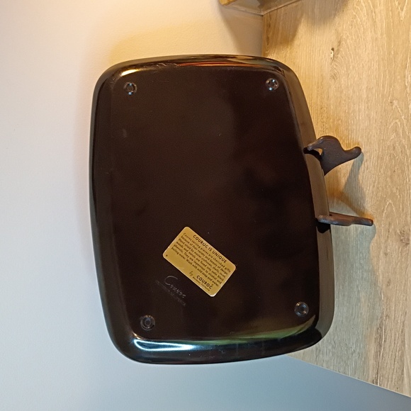 Vintage Couroc Monterey Mushroom Inlay Satin Black Phenolic Tray - Picture 6 of 9